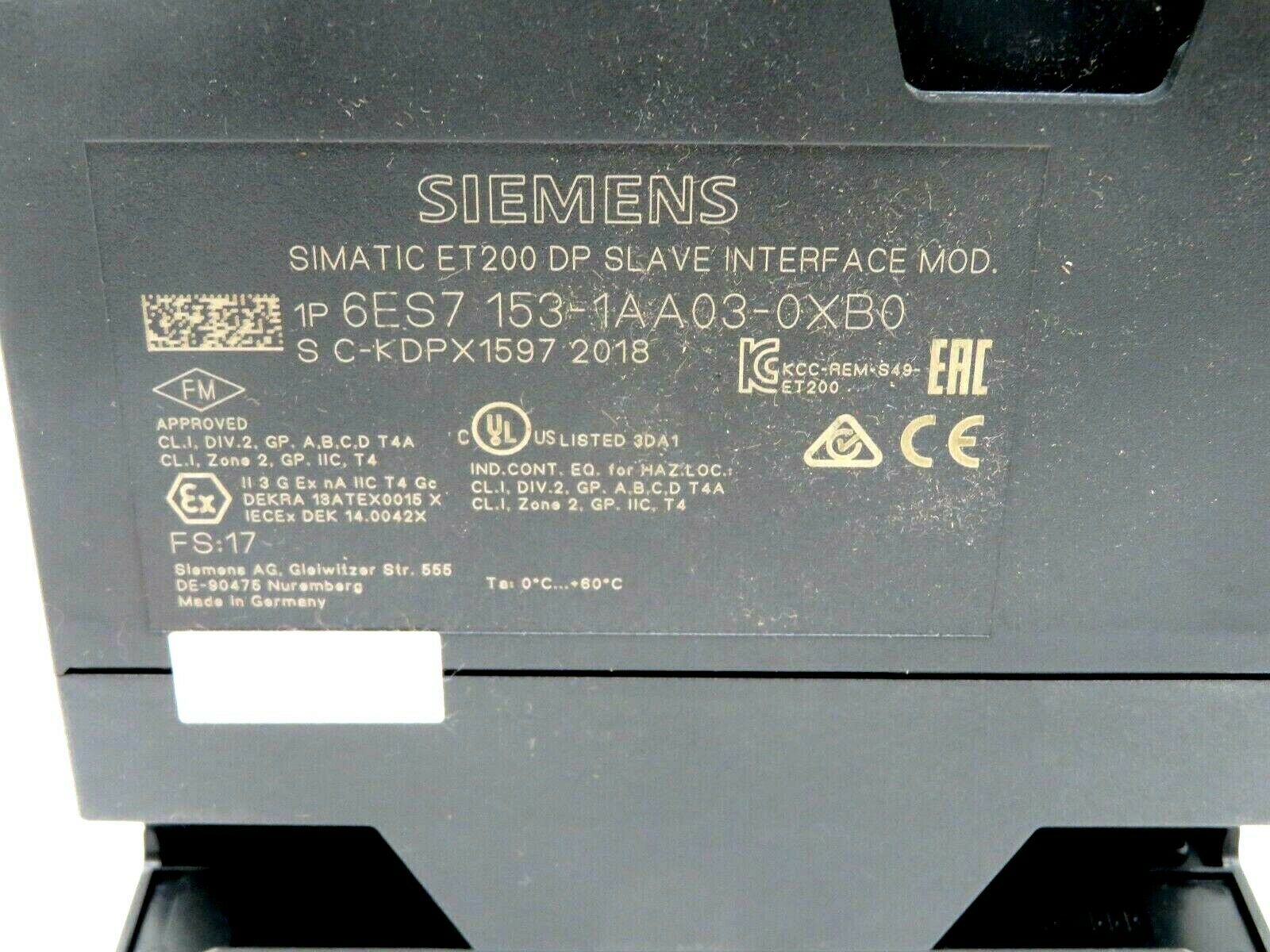NEW SIEMENS 6ES7 153-1AA03-0XB0 INTERFACE MODULE 6ES71531AA030XB0 - Image 3