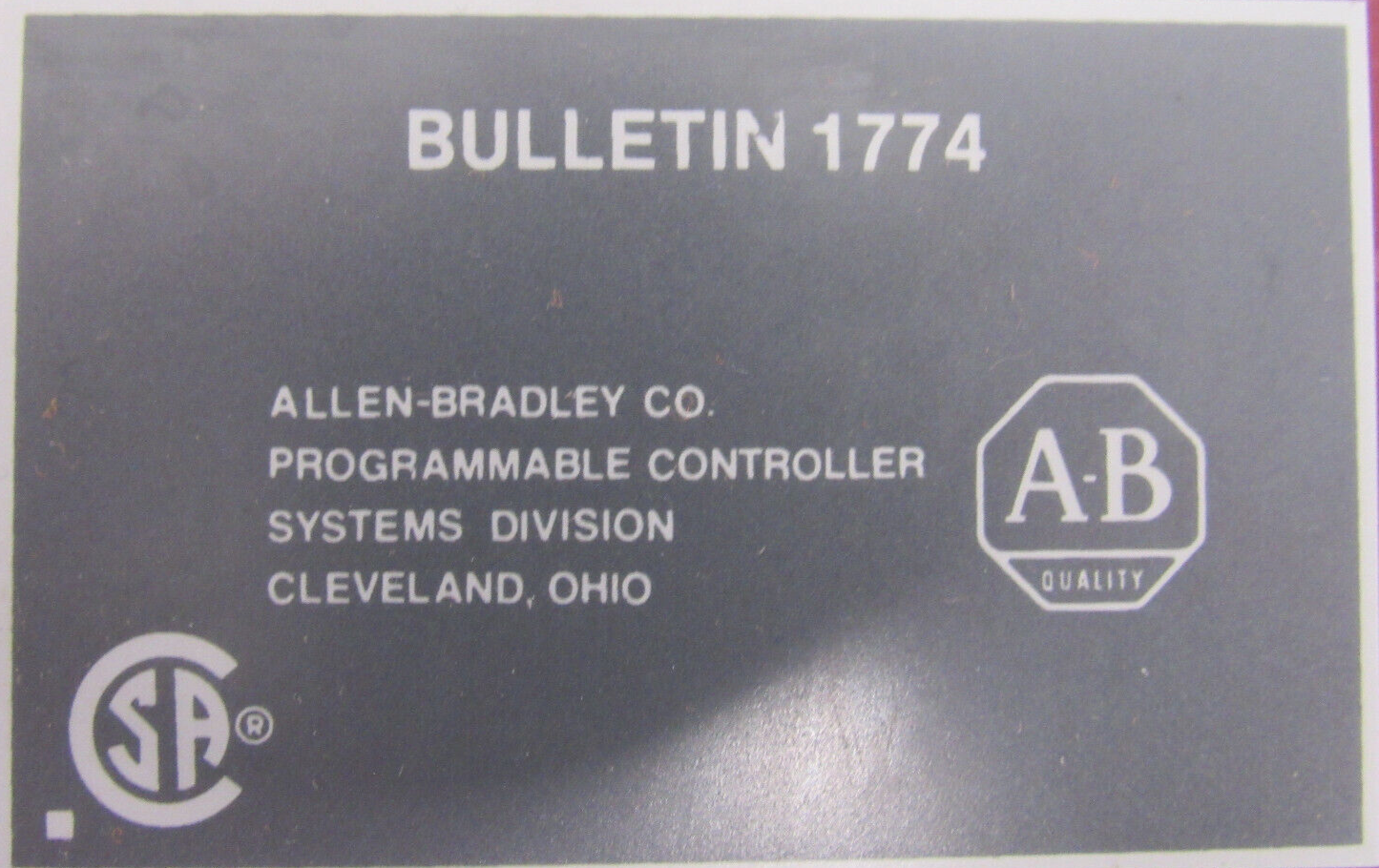 REFURBISHED ALLEN BRADLEY 1774-SR I/O MODULE SER. B 1774SR - Image 4