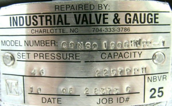 REFURBISHED DRESSER CONSOLIDATED 1906HT/P2-T RELIEF VALVE 1906HTP2T - Image 5