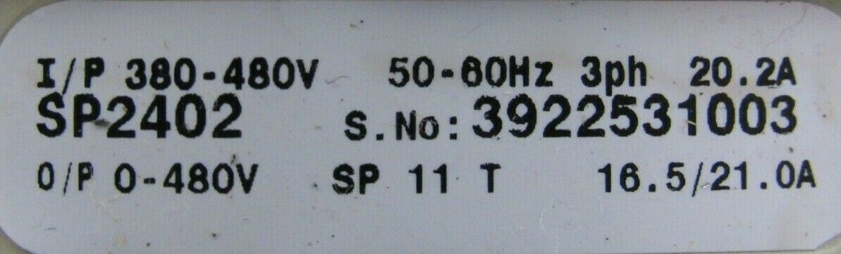 USED CONTROL TECHNIQUES SP2402 UNIDRIVE 1220-2758-01 - Image 6