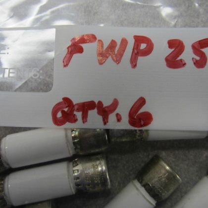 6 NEW BUSSMANN FWP-25 FUSES FWP25
