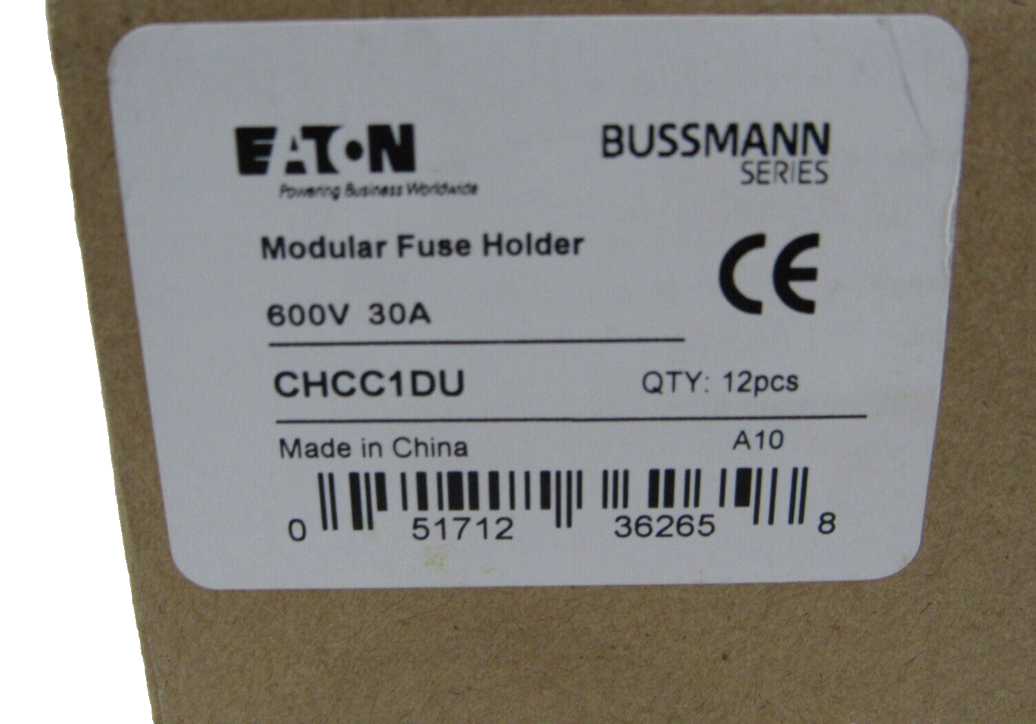 NEW EATON CHCC1DU MODULAR FUSE HOLDER 600V 30AMP 12 PCS. - Image 4
