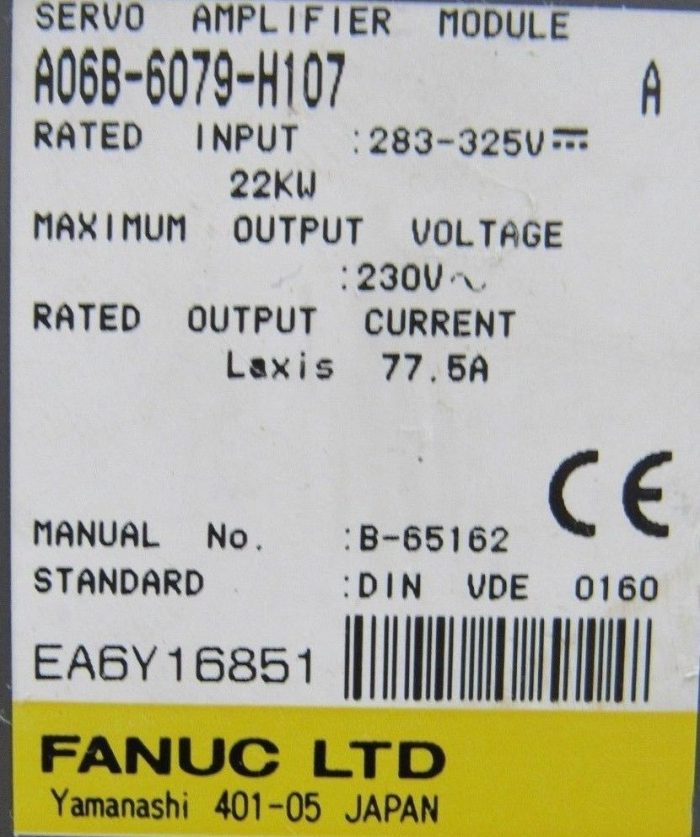 NEW FANUC A06B-6079-H107 SERVO AMPLIFIER MODULE A06B6079H107 - Image 4