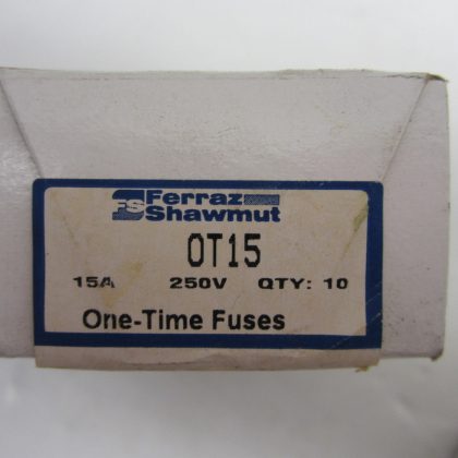 NEW GOULD SHAWMUT OT15 FUSE BOX OF 10  OT15