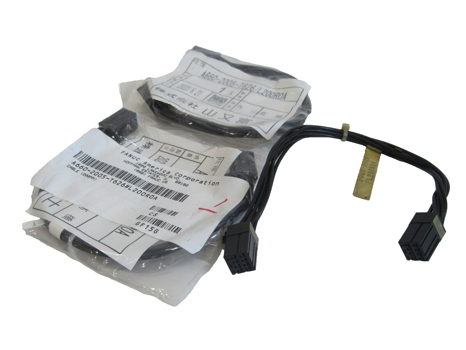NEW LOT OF 3 FANUC A660-2005-T626/L200R0A CABLE 200MM A6602005T626L200R0A - Image 3