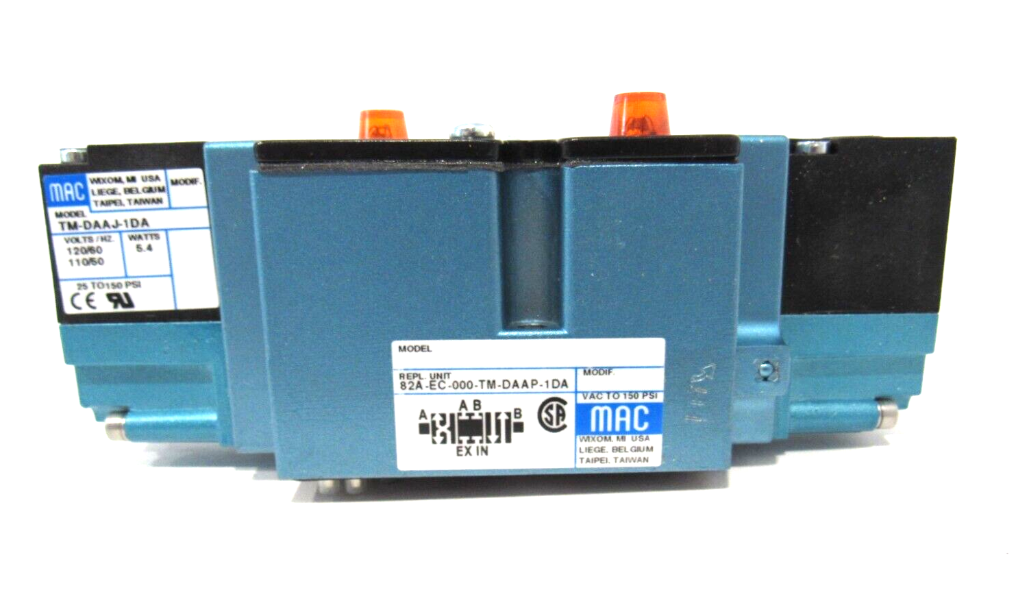 NEW MAC VALVES 82A-EC-000-TM-DAAP-1DA SOLENOID VALVE 82AEC000TMDAAP1DA - Image 3