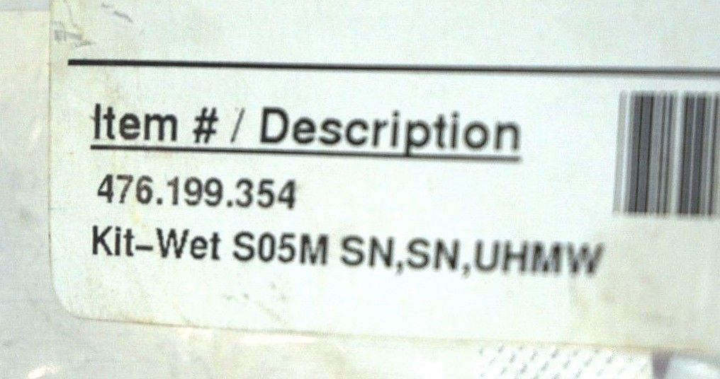 NEW SANDPIPER 476.199.354 WET PUMP REPAIR KIT S05M SN, SN, UHMW - Image 3