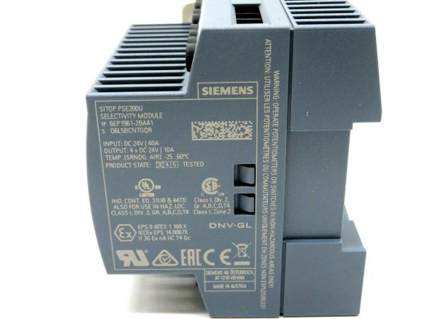 NEW SIEMENS 6EP1961-2BA41 SELECTIVITY MODULE 24V 10AMP 6EP19612BA41 - Image 4