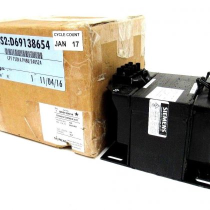 NEW SIEMENS D69138654 INDUSTRIAL CONTROL TRANSFORMER MT0750B 750VA 240/480-24V