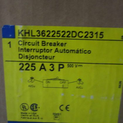 NEW SQUARE D KHL3622522DC2315 CIRCUIT BREAKER