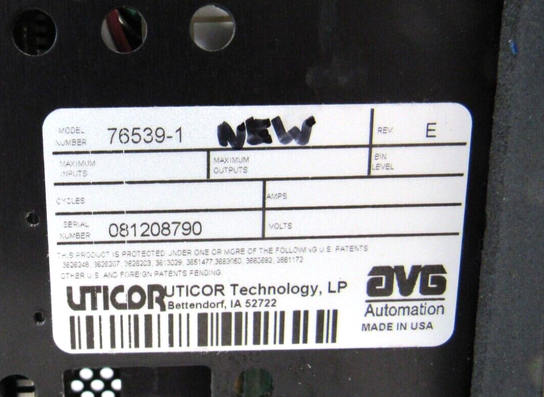 NEW UTICOR 76539-1 OPERATOR INTERFACE 765391 - Image 5