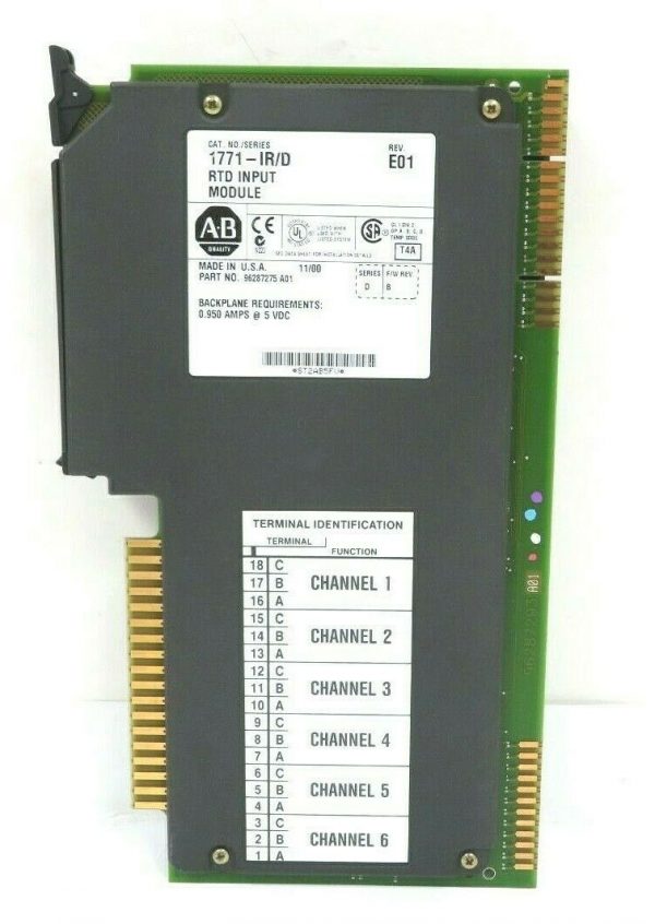 USED ALLEN BRADLEY 1771-IR/D RTD INPUT MODULE 1771IRD - Image 3