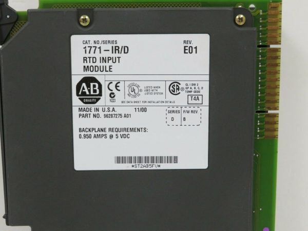 USED ALLEN BRADLEY 1771-IR/D RTD INPUT MODULE 1771IRD - Image 4