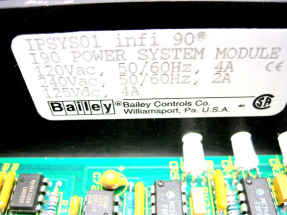 Bailey Controls IPSYS-01 Power System Module Infi 90 IPSYS01 - SB ...