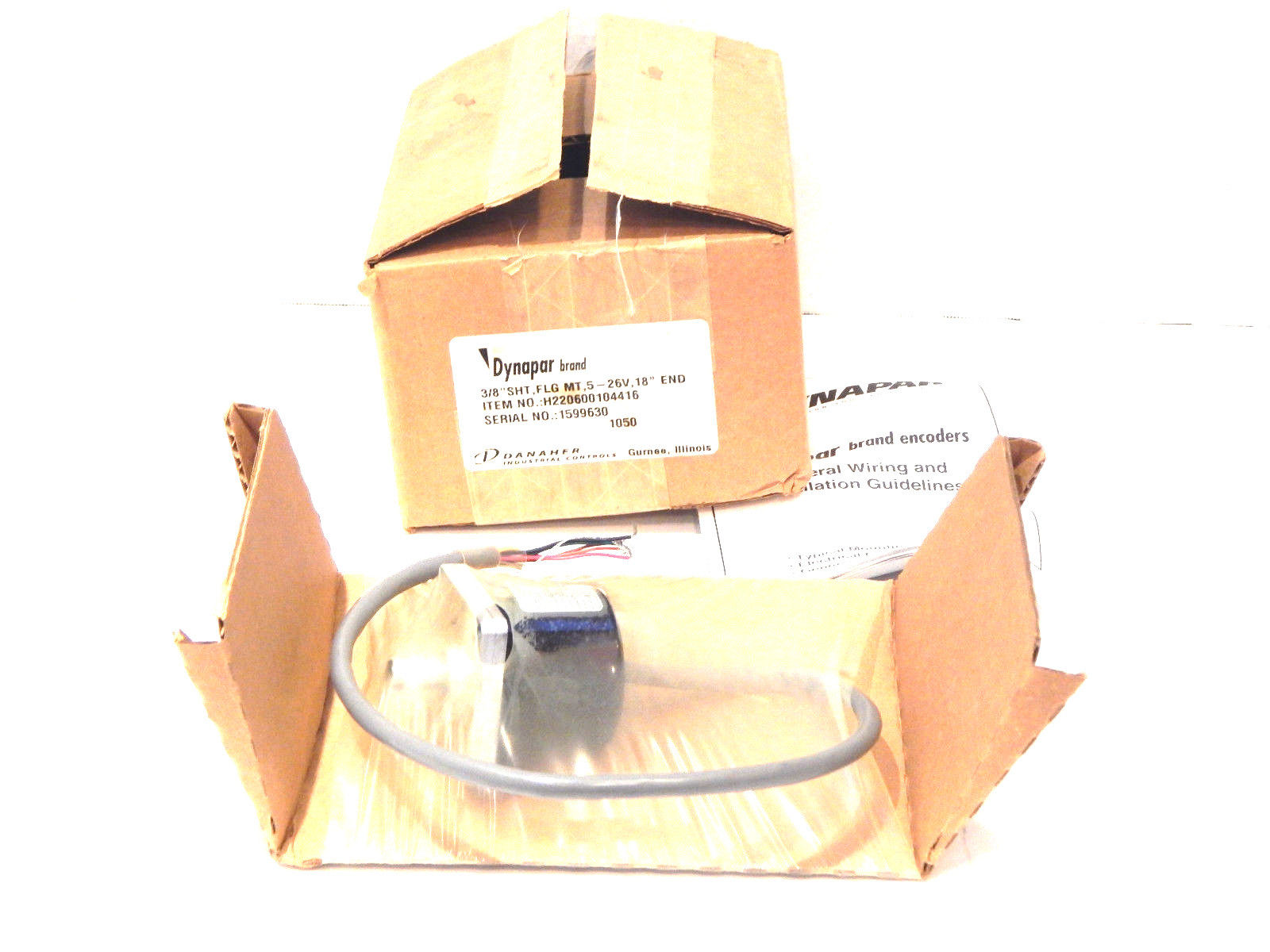 NEW DANAHER CONTROLS H220600104416 DYNAPAR ENCODER 3/8 SHT FLG MT 5-26V 18 - Image 3