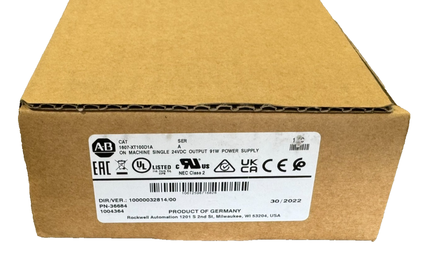 ALLEN BRADLEY 1607-XT100D1A ARMORBLOCK POWER SUPPLY SER. A UNUSED SURPLUS - Image 3