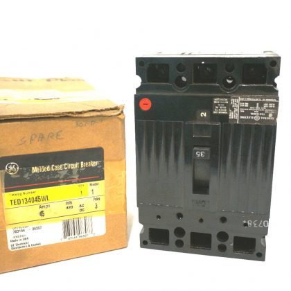 NEW GENERAL ELECTRIC TED134045WL CIRCUIT BREAKER