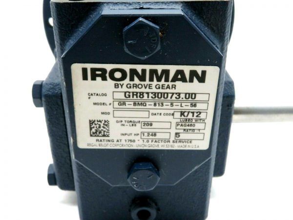 NEW GROVE GEAR GR-BMQ 813-5-L-56 GEAR REDUCER GR8130073.00 GRBMQ8135L56 - Image 4