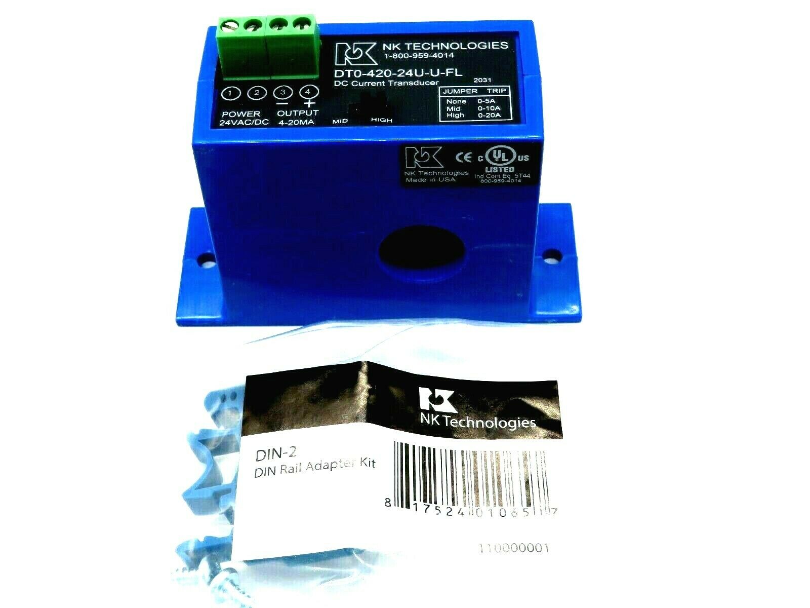 NEW NK TECHNOLOGIES DT0-420-24U-U-FL DC CURRENT TRANSDUCER DT042024UUFL - Image 3