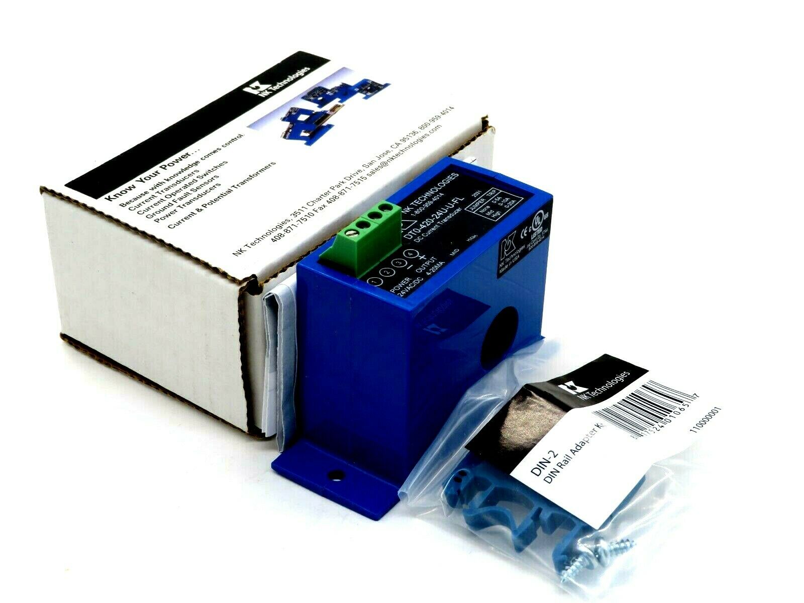 NEW NK TECHNOLOGIES DT0-420-24U-U-FL DC CURRENT TRANSDUCER DT042024UUFL