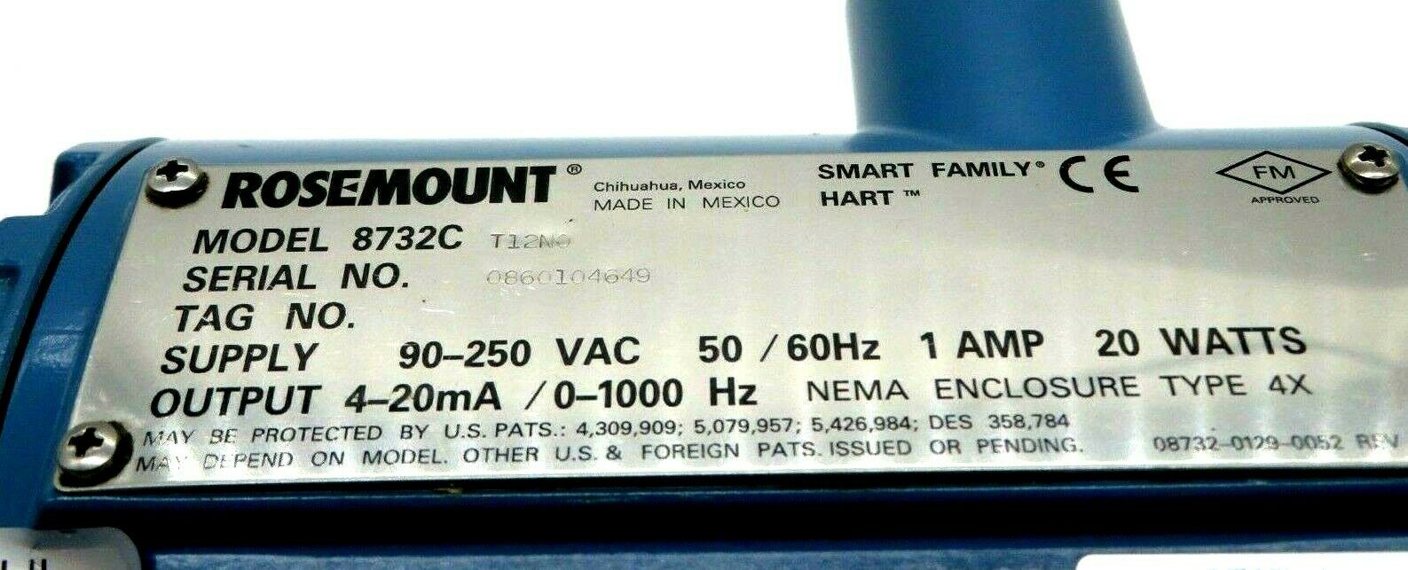 NEW ROSEMOUNT 8732C-T12N0 TRANSMITTER 8732CT12N0 - Image 4