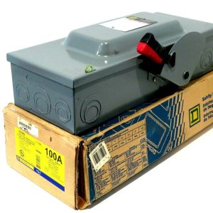 NEW SQUARE D HU363 SAFETY SWITCH 100AMP 600VAC 50/60HZ