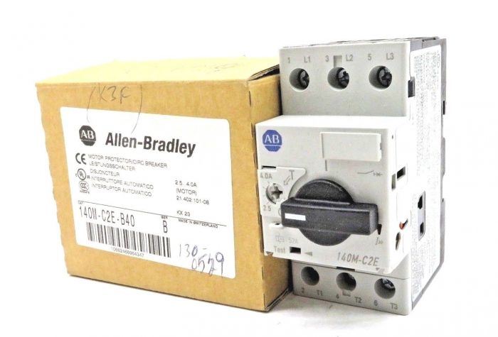NEW ALLEN BRADLEY 140M-C2E-B40 MOTOR PROTECTOR CIR BREAKER SERIES B 140MC2EB40