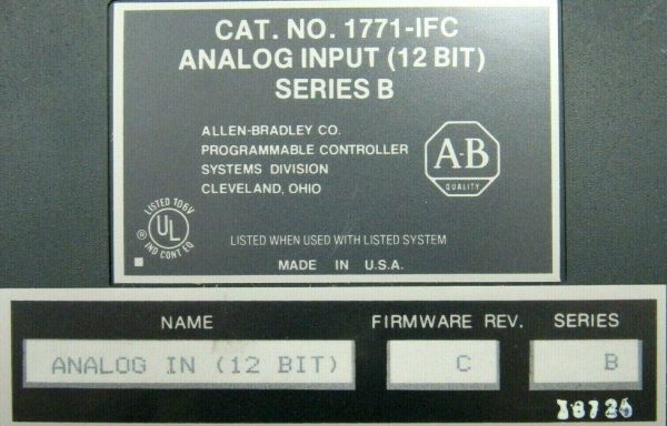 NEW ALLEN BRADLEY 1771-IFC ANALOG INPUT MODULE 1771IFC SER B REV C - Image 4