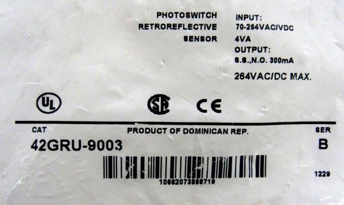 NEW ALLEN BRADLEY 42GRU-9003 PHOTOSWITCH SER B 42GRU9003 - Image 5