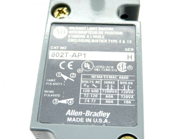 NEW ALLEN BRADLEY 802T-AP1 OILTIGHT LIMIT SWITCH 802TAP1 - Image 4