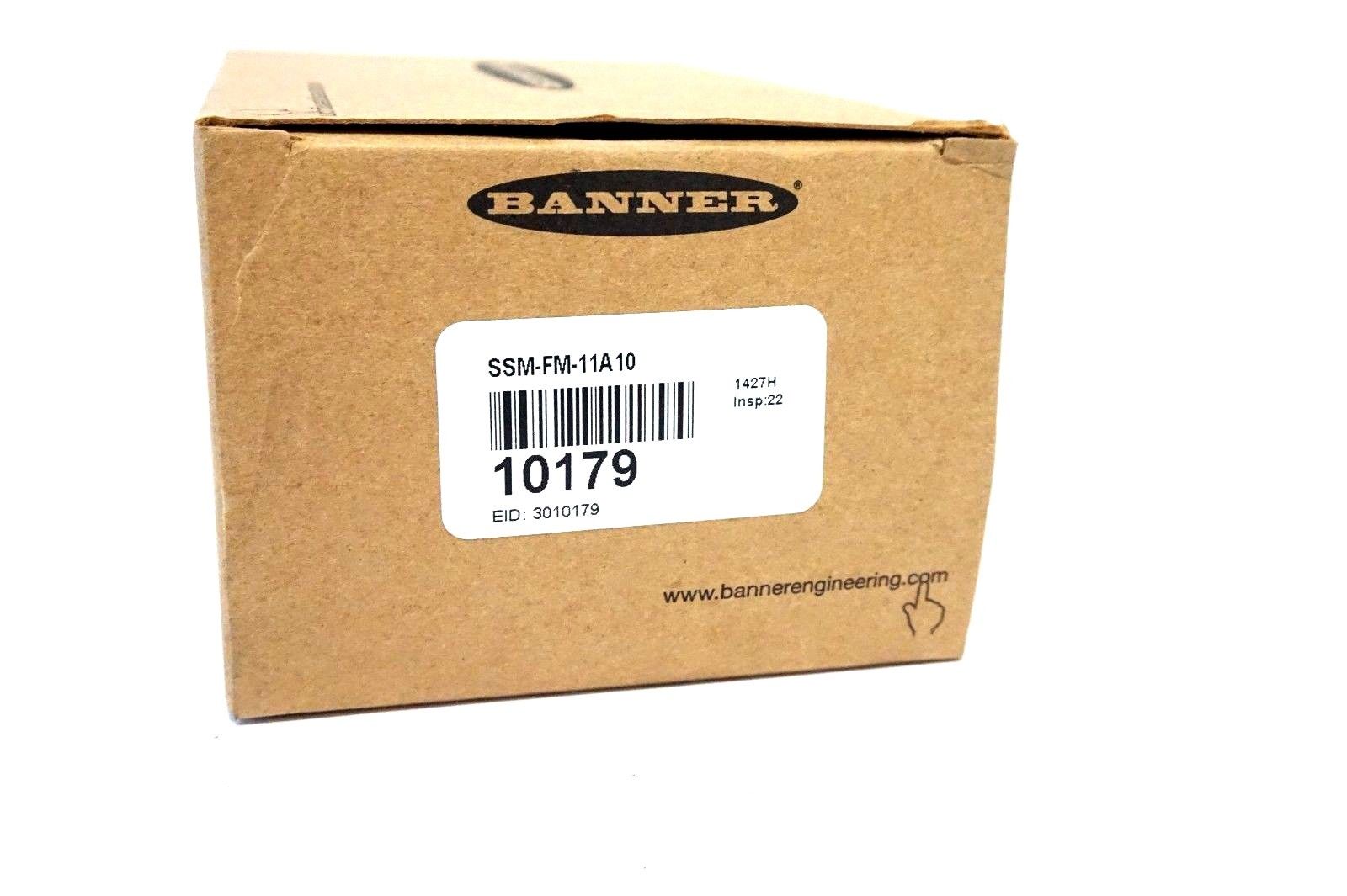 NEW BANNER ENGINEERING SSM-FM-11A10 SAFE SPEED MONITOR 10179 SSMFM11A10