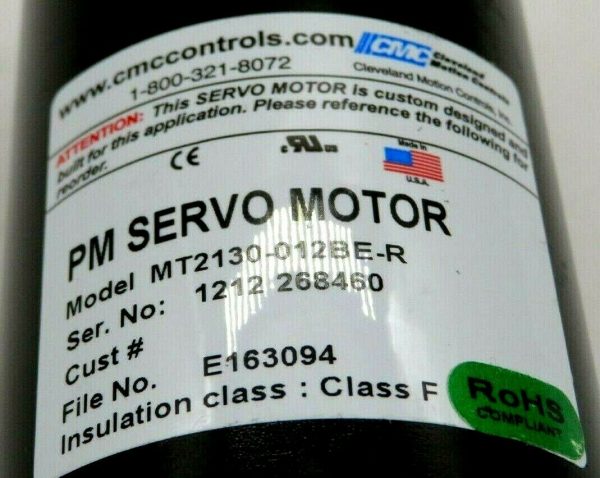 NEW CMC CONTROLS MT2130-012BE-R PM SERVO MOTOR MT2130012BER - Image 3