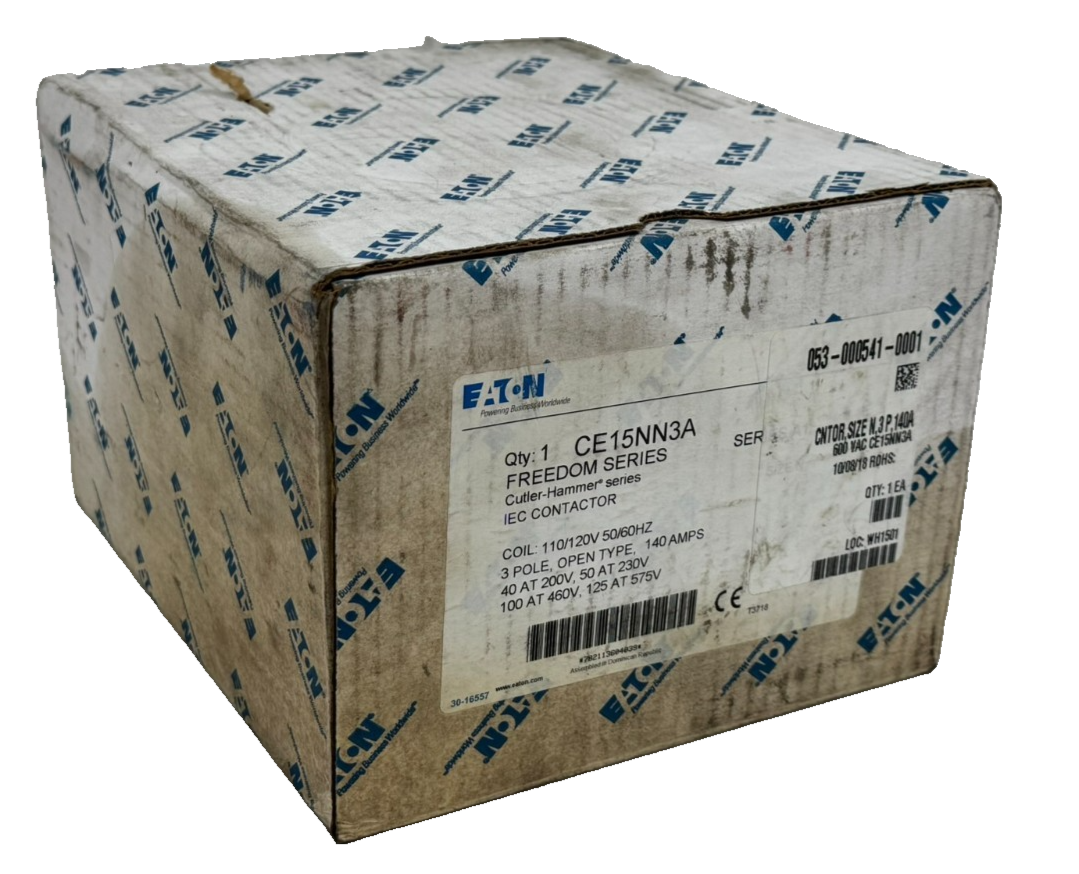 NEW EATON CE15NN3A CONTACTOR IEC SER. A1 3P 140A 110/120V 50/60HZ - SB ...