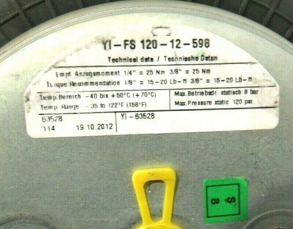 NEW ENIDINE YI-FS-120-12-598 AIR SPRING YIFL12012598 - Image 3