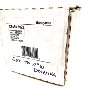 NEW HONEYWELL C645A-1022 GAS/AIR PRESSURE SWITCH C645A1022