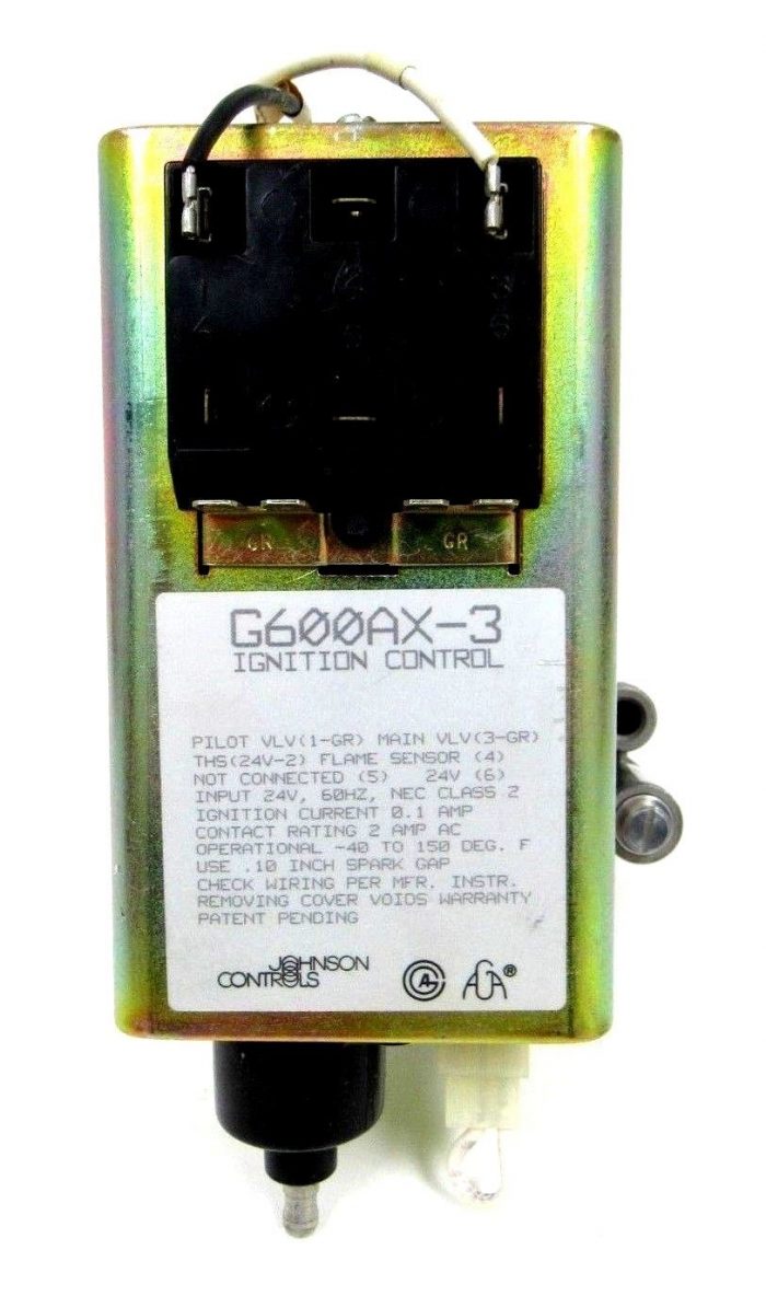 NEW JOHNSON CONTROLS G600AX-3 IGNITION MODULE WITH Y75RJ-1 SENSOR G600AX3 - Image 3