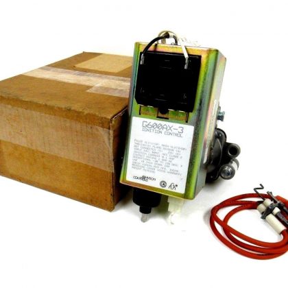 NEW JOHNSON CONTROLS G600AX-3 IGNITION MODULE WITH Y75RJ-1 SENSOR G600AX3