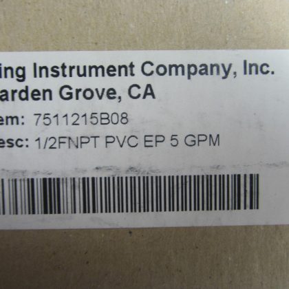 NEW KING INSTRUMENT 7511215B08 FLOWMETER