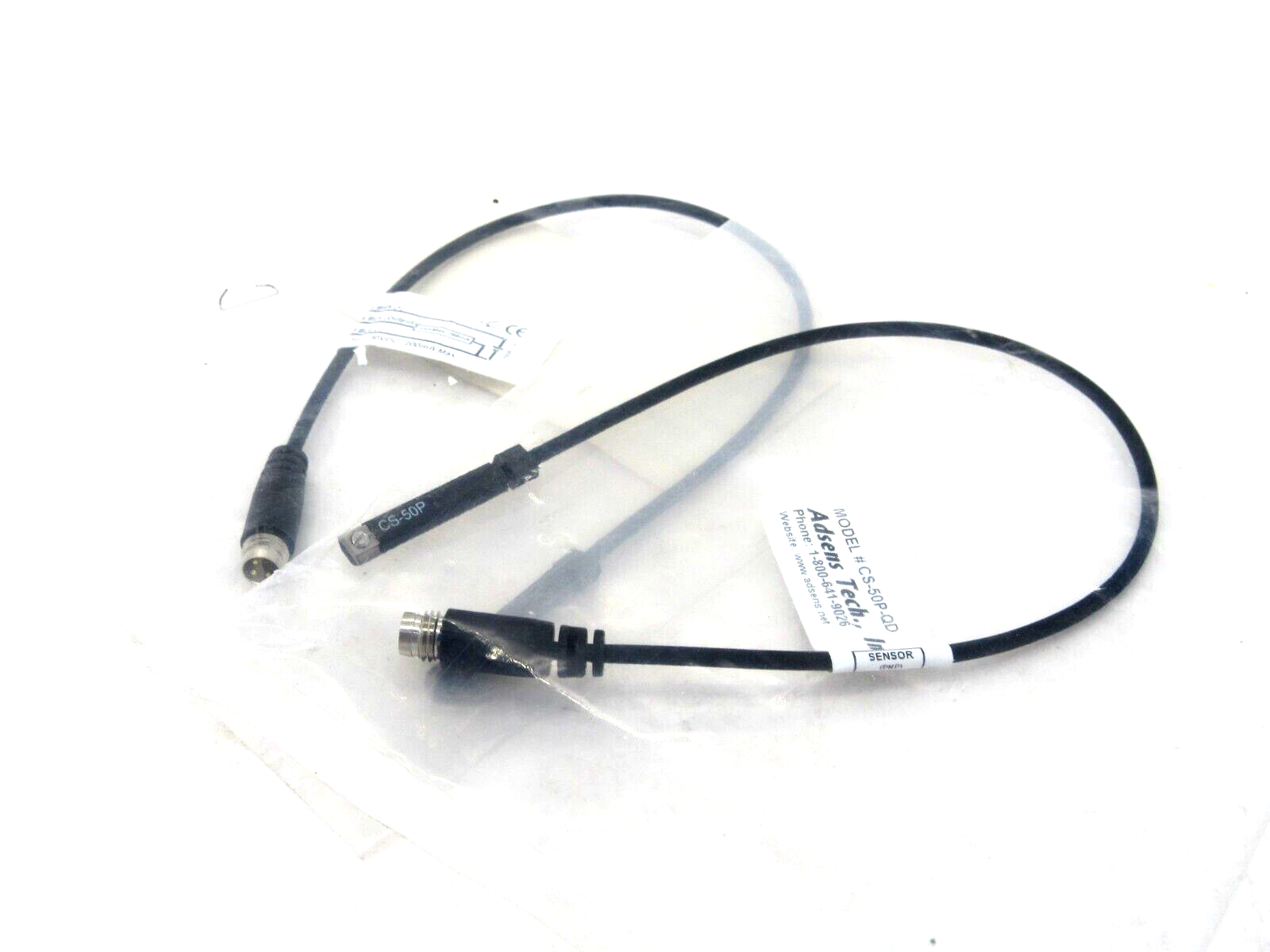NEW LOT OF 2 ADSENS TECH CS-50P-QD CABLE CS50PQD