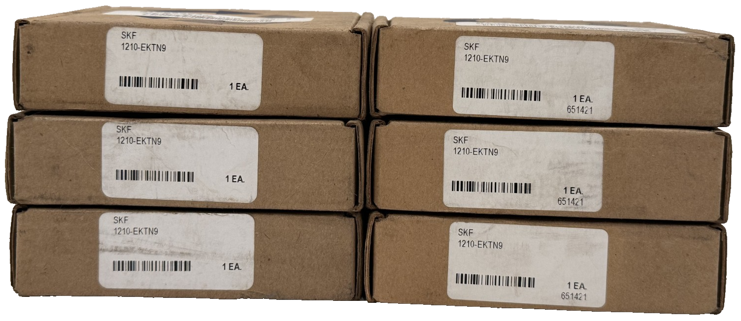 NEW LOT OF 6 SKF 1210-EKTN9 1210EKTN9 SELF ALIGNING BALL BEARINGS - Image 7