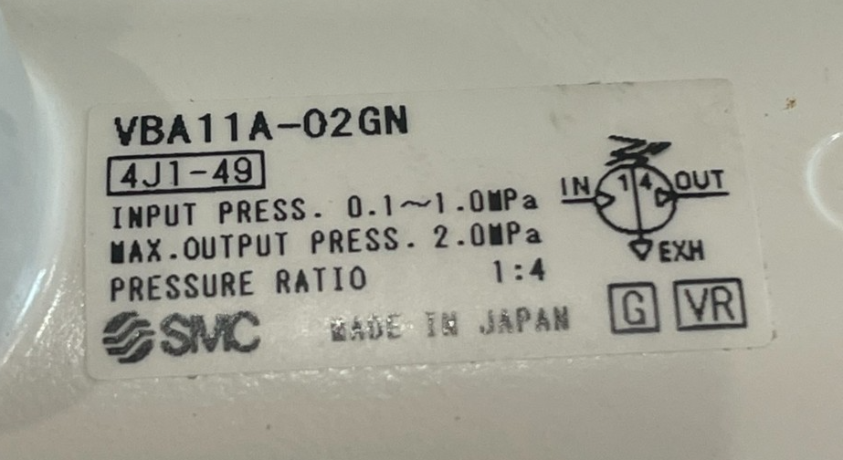 NEW SMC VBA11A-02GN PNEUMATIC BOOSTER REGULATOR VBA11A02GN - Image 4