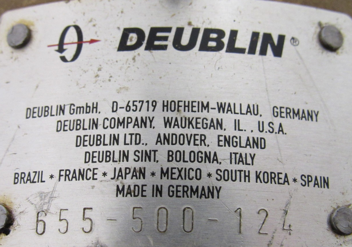 USED DEUBLIN 655-500-124 ROTARY UNION 655500124 - Image 4