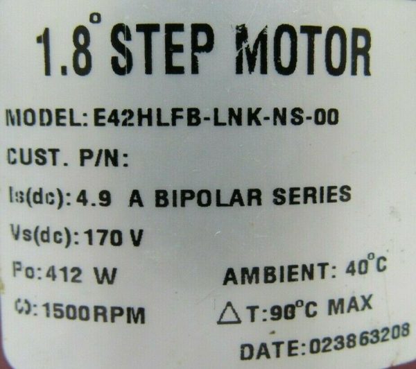 USED PACIFIC SCIENTIFIC E42HLFB-LNK-NS-00 STEP MOTOR E42HLFBLNKNS00 - Image 5