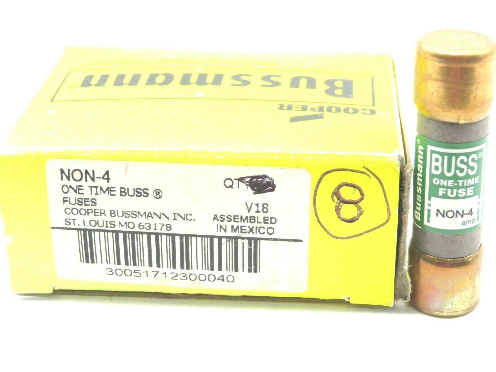 8 NEW BUSSMANN NON4 FUSES NON4 SB Industrial Supply, Inc.