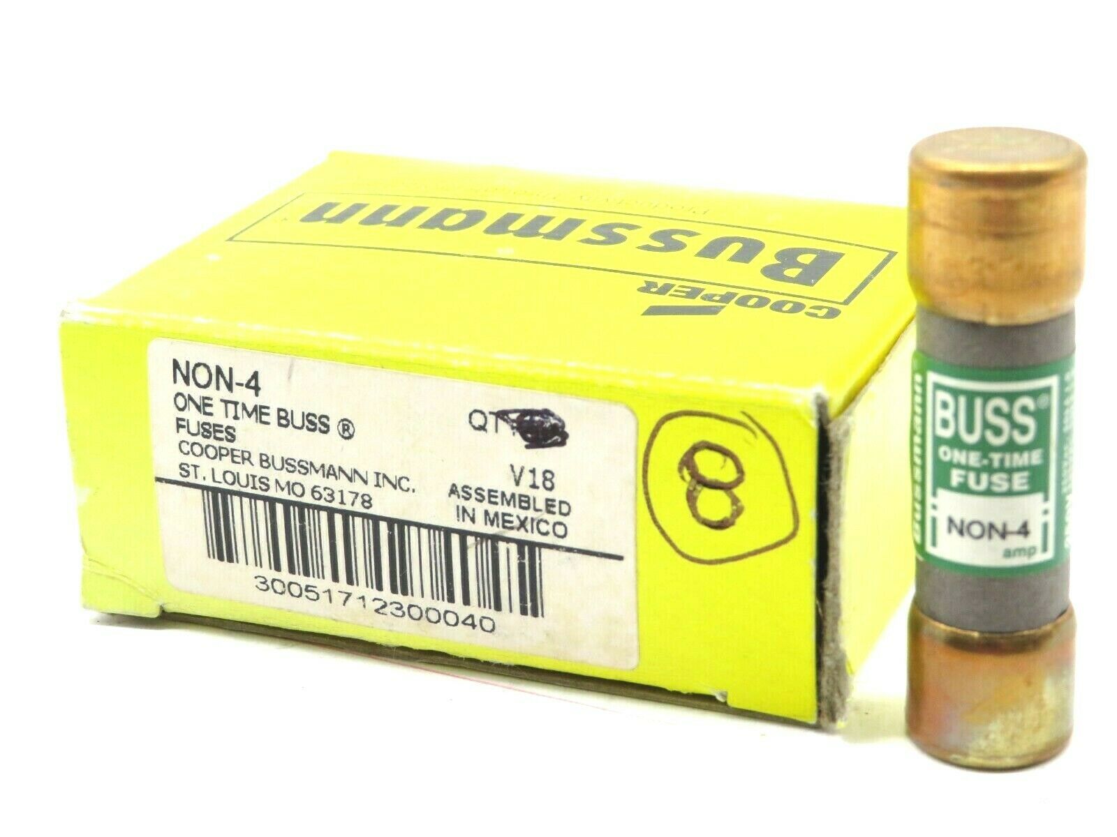 8 NEW BUSSMANN NON4 FUSES NON4 SB Industrial Supply, Inc.