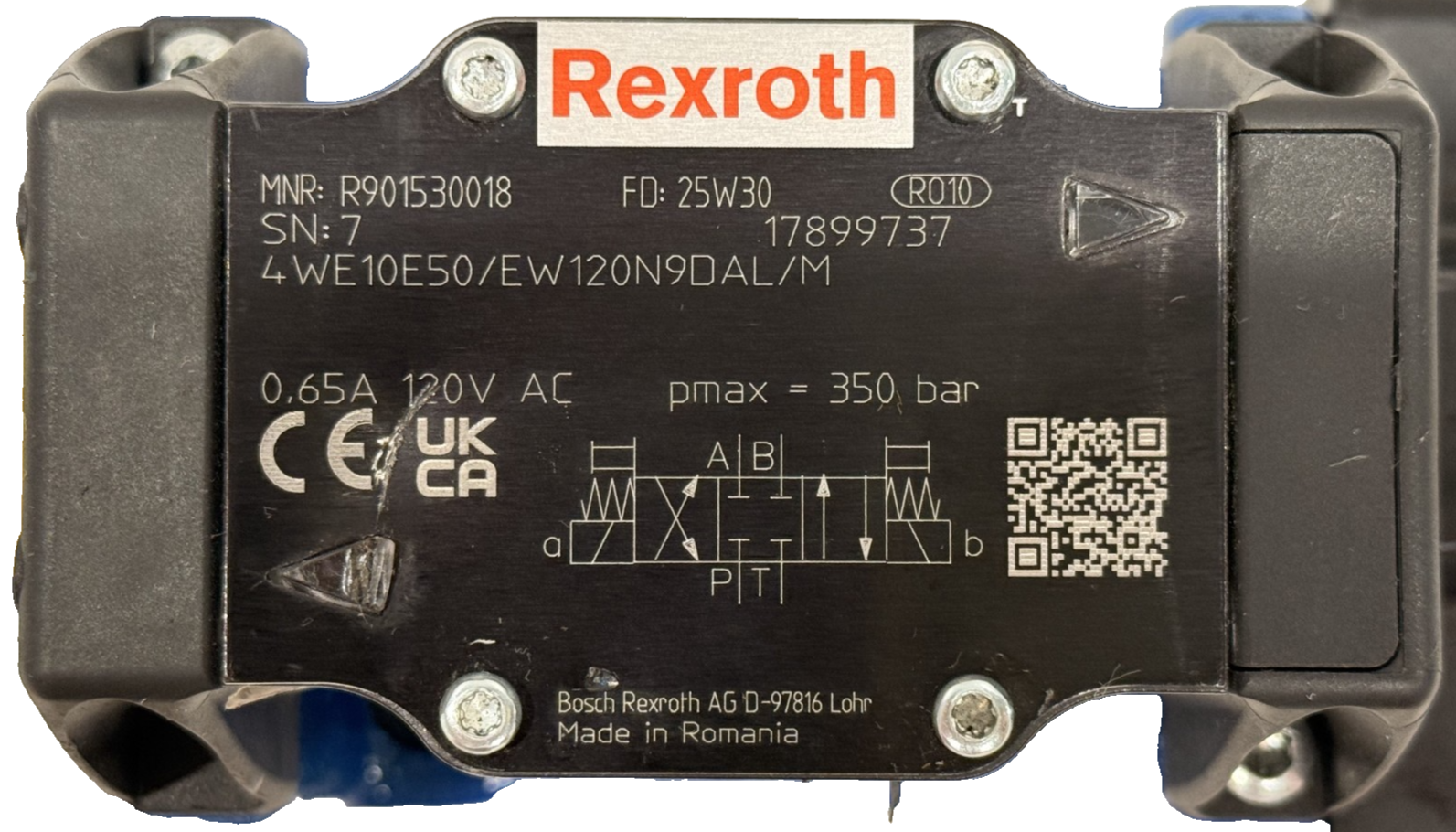 NEW BOSCH REXROTH 4WE10E50/EW120N9DAL/M R901530018 VALVE 4WE10E50EW120N9DALM - Image 6