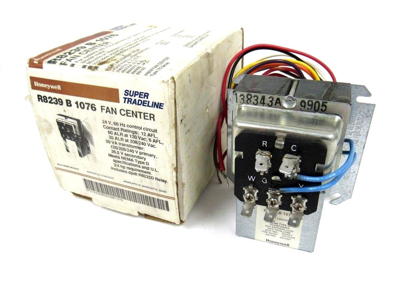 NEW HONEYWELL R8239B1076 FAN CENTER R8239B1076 SB Industrial Supply