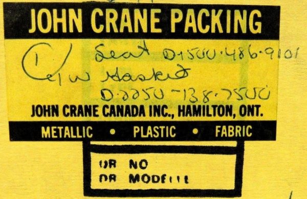 NEW JOHN CRANE D1500-486-9101 SEAT D15004869101 - Image 5