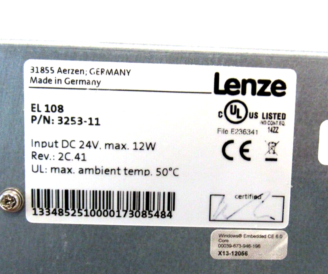 NEW LENZE 3253-11 TOUCH PANEL EL 108 325311 - Image 4