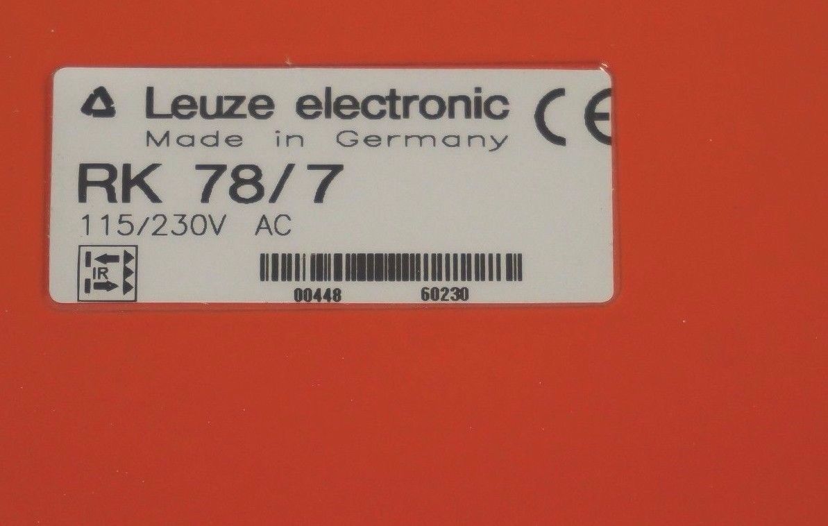NEW LEUZE RK78/7 PHOTOELECTRIC LIGHT SCANNER 115/230V RK787 - Image 4